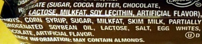 Snickers ingredient label