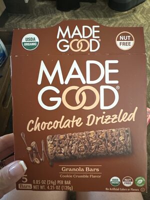 Chocolate Drizzled Granola Bars , Cookie Crumble - Halal status check