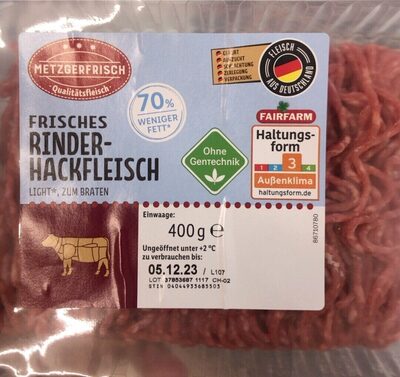 Hackfleisch weniger Fett - Halal status check