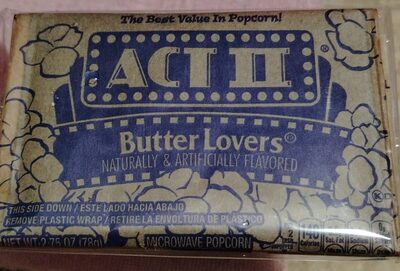 ACT II Butter Lovers - Halal status check