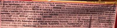 KITKAT Chunky Peanut Butter Wrapper 42g ingredient label