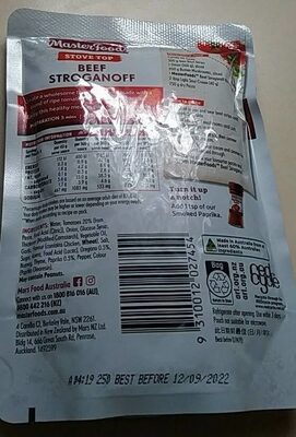 Stove Top Recipe Base Beef Stroganoff - Halal status check
