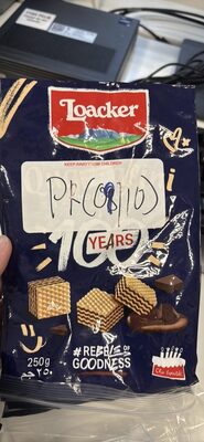 Loacker Wafers Quadratini Chocolate - Halal status check