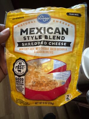 Mexican Style Blend Shredded Cheese - Halal status check