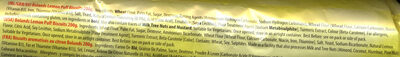 Lemon Puff ingredient label