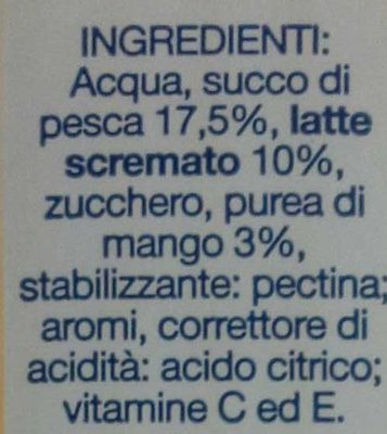 Santa plus ingredient label
