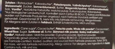Le Chocolat des Pandas (de Pandachocolade) - Belgian Chocolate ingredient label