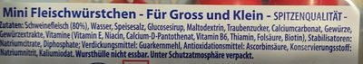 Wurst Ferdi Fuchs Mini Würstschen ingredient label