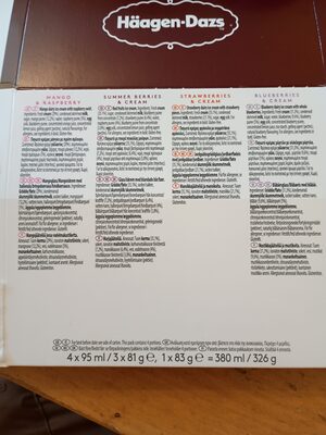 Fruit Collection ingredient label