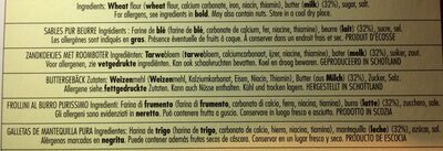 Pure Butter Shortbread Sheep ingredient label