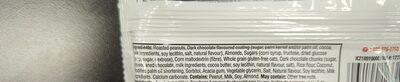 Dark Chocolate Chunks & Almonds Chewy Bar ingredient label