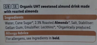 Bio Mandel ingredient label