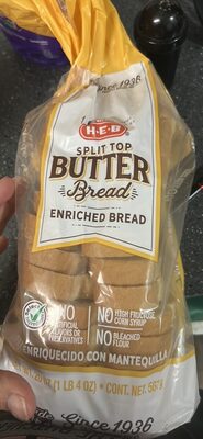 Split Top Butter Bread Enriched Bread - Halal status check