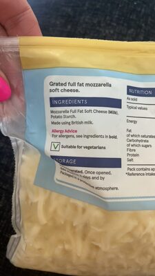 Exclusively TESCO Y Creamfields DELICIOUS DAIRY GR ingredient label