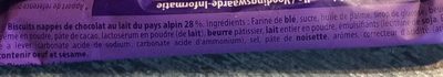Choco Moo 40G ingredient label