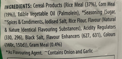 Chilli Chatka 20rs ingredient label