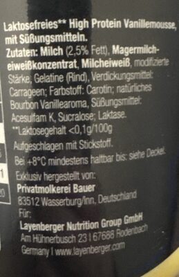 Protein Mousse Vanille - Halal status check