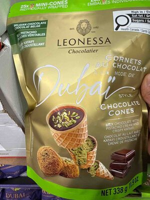 Dubai Style Chocolate Cones - Halal status check