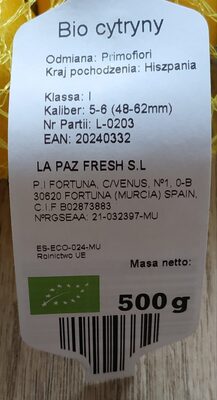 Bio Zitronen - Halal status check