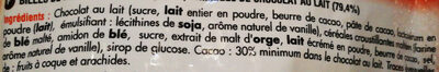 Crisp & Choc ingredient label