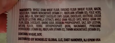 Chocolate Snack Packs ingredient label