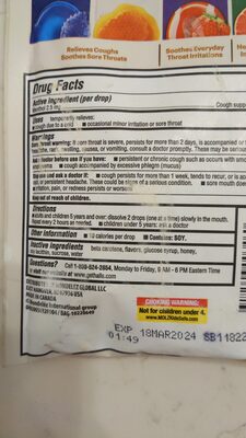 Smooth Real Honey ingredient label