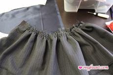 Burda Skirt - Gather Try #1 Machine Baste