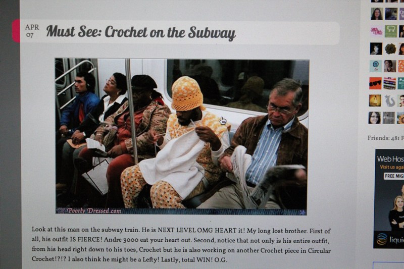 Must See: Crochet on the Subway