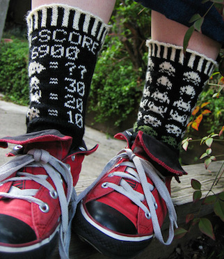 Space Invader Socks