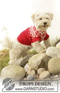 Norwegian Pattern Dog Coat by DROPS