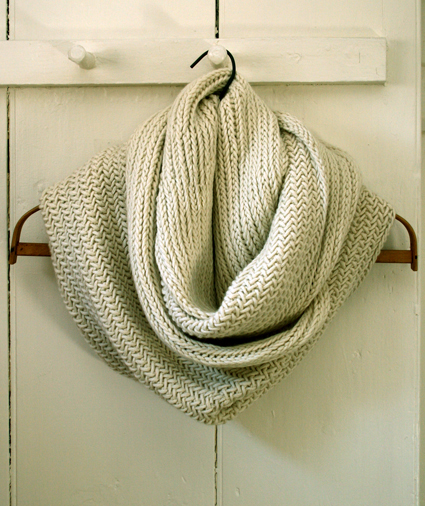 Big Herringbone Cowl by Purl Bee