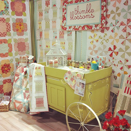Thimble Blossoms Booth at Quilt Market 2012