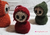Crochet Critters in Winter Colors or The Last Remnants of Winter