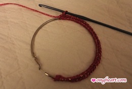 Crochet Hoop Earrings