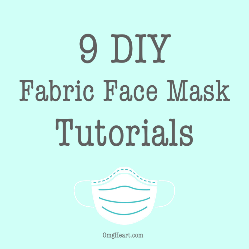 9 DIY Fabric Face Mask Tutorials