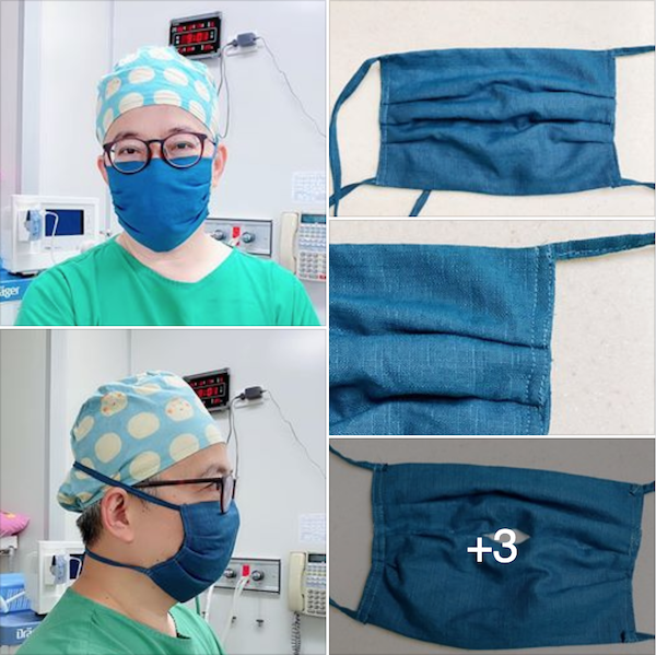 DIY Face Mask by Taiwanese Doctor