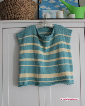 Knitted Nautical Top by OMG! Heart