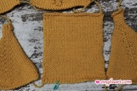 Knit Samples in Stockinette Stitch