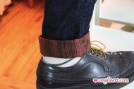 Wood Cuff Jeans