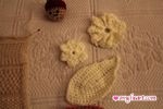 Crochet Sample - Flowers and Leaves