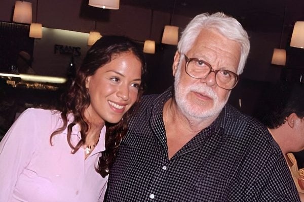 Manoel Carlos e a filha Júlia Almeida