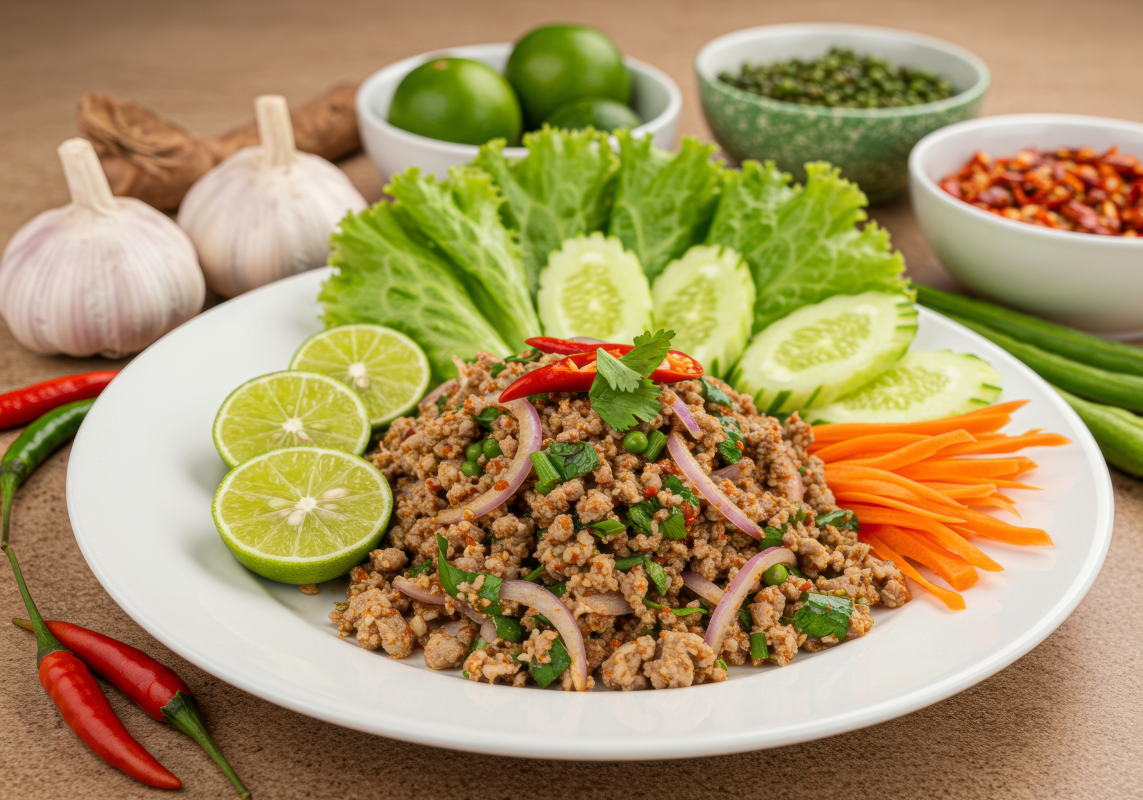 Larb Lettuce Wraps