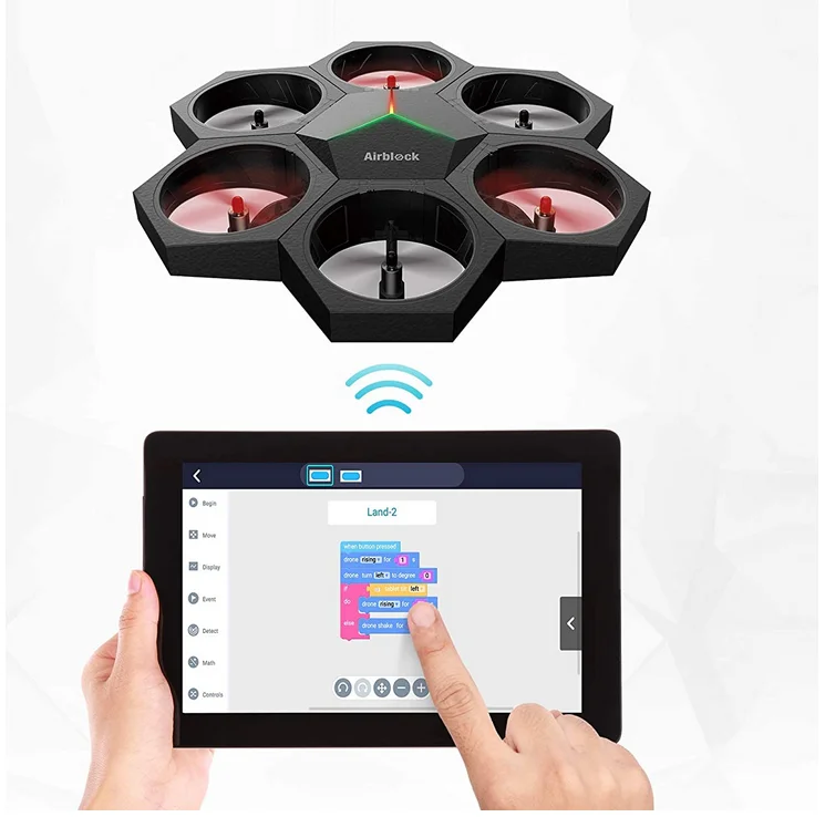 Drône programmable Airblock Makeblock aéroglisseur robot Scratch 4 en 1 modulable - Image 3