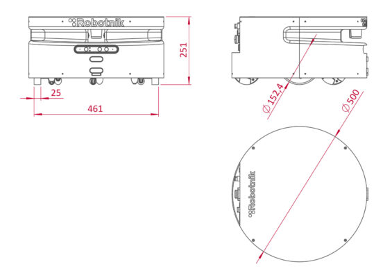 Robot base mobile AGV AMR logistique intérieure RB-1 BASE Robotnik Automation