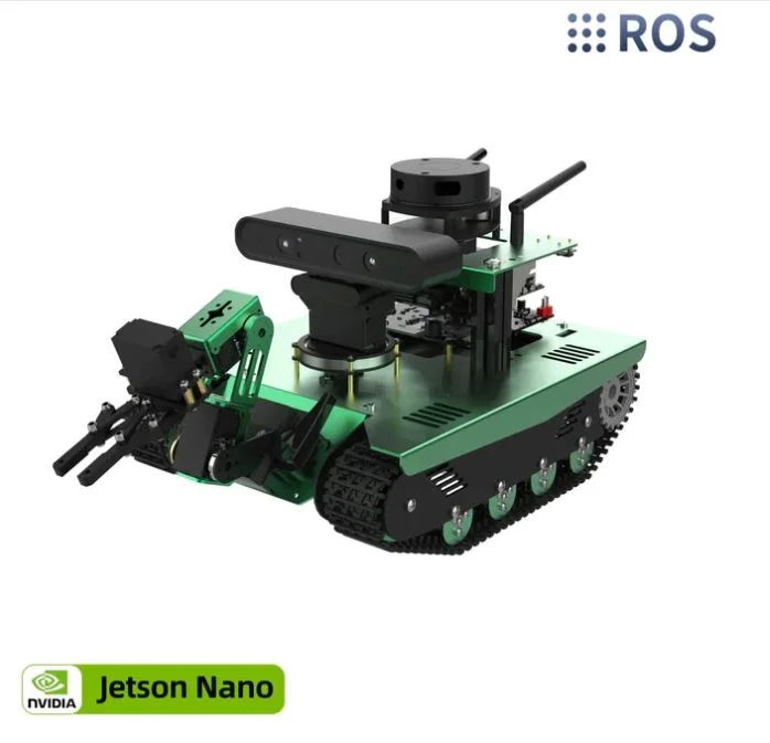 Robot éducatif Transbot avec Raspberry Pi 4B 8GB Lidar caméra 3D écran 7" et bras robotique 3 DOF Yahboom option Jetson Nano 