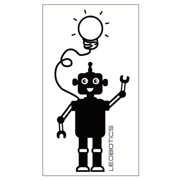 Autocollant magnétique Leobotics magnet robot déco