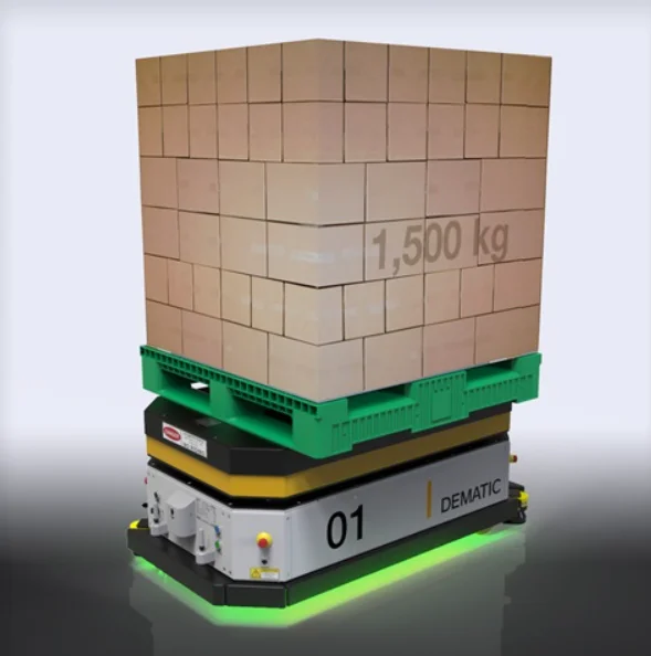 Base mobile robot AGV AMR Logistique Table-Top TT Dematic