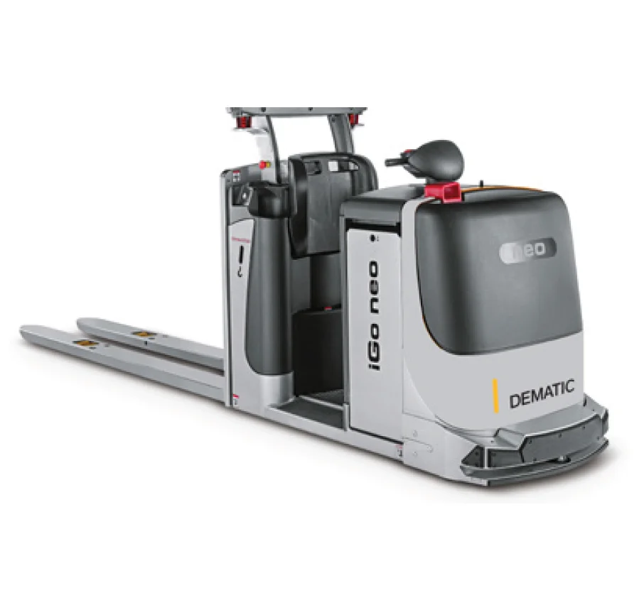 Base mobile robot AGV AMR Transpalette Gerbeur iGo neo Walkie Rider Dematic