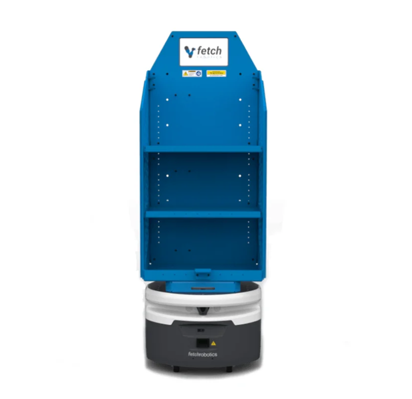 Base mobile robot AGV AMR Logistique HMIShelf Fetch Robotics