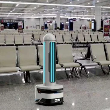 Base mobile robot AGV AMR Désinfection Purificateur d'Air UV Casun